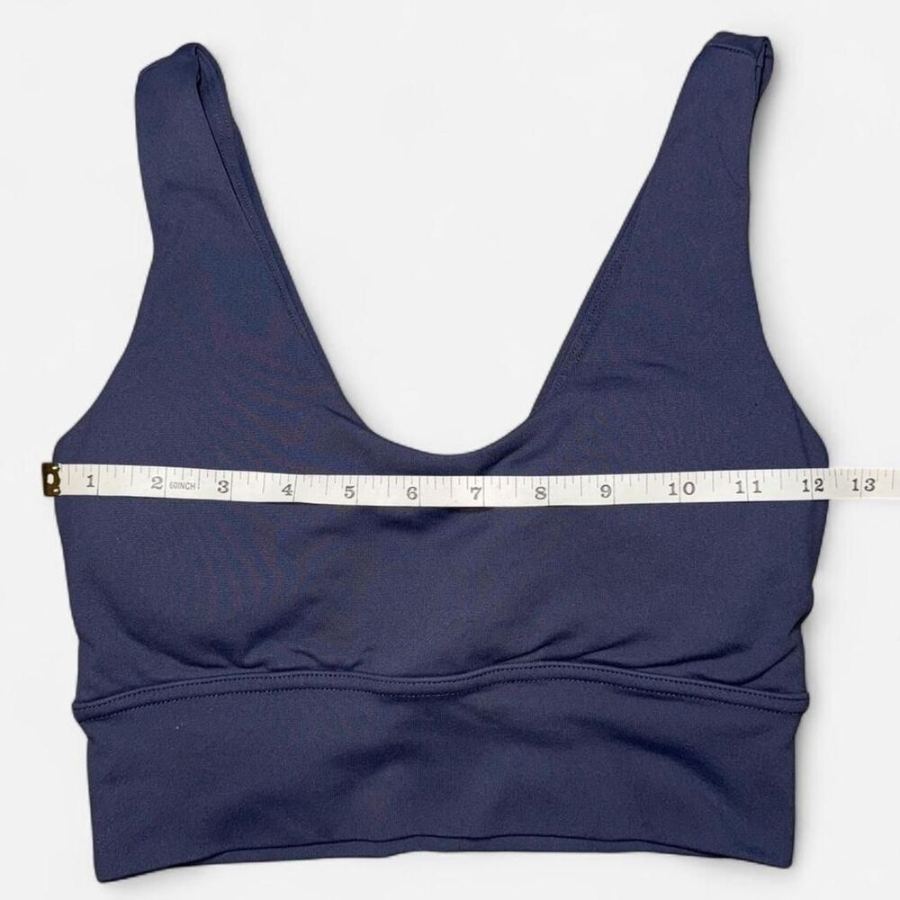 Navy Blue Sports Bra with Thick Band and V back; SIZE SMALL - Picture 2 of 5